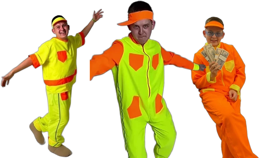 Неоновые костюмы ведущего