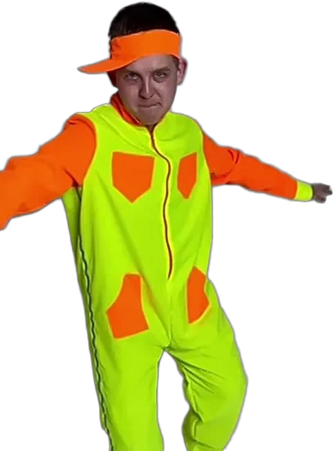 Неоновый комбинезон ведущего